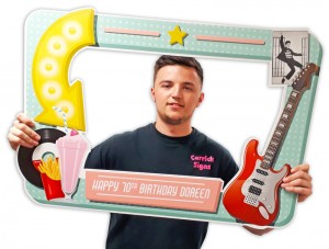 Birthday Party Custom Selfie Frame Design