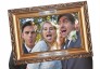 traditional ornate picture selfie frame wedding